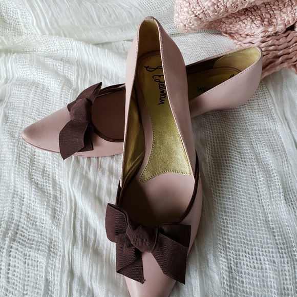 Sam Edelman Shoes - Sam Edelman Pink Leather  Kitten Heel Shoes